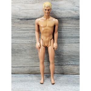 Mattel Barbie Ken 1991 Molded Blonde Hair